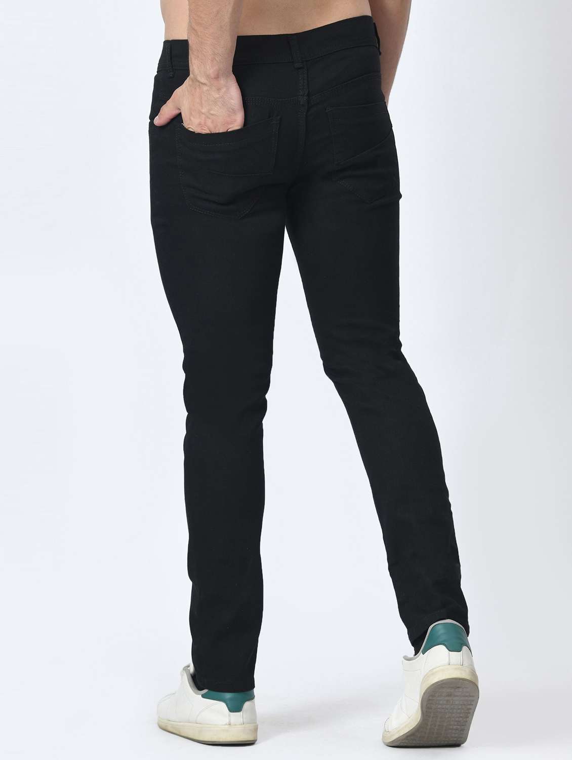 men slash knee mid rise skinny fit jean - 22347871 -  Standard Image - 1