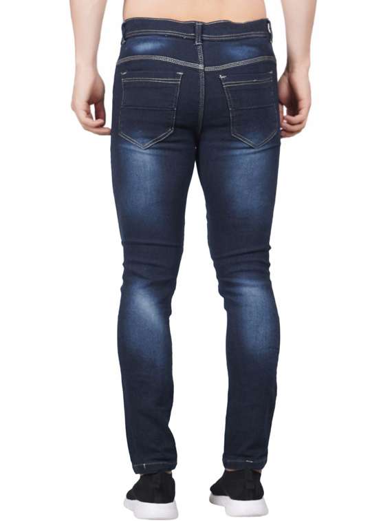 men slash knee mid rise skinny fit jean - 22347955 -  Standard Image - 1