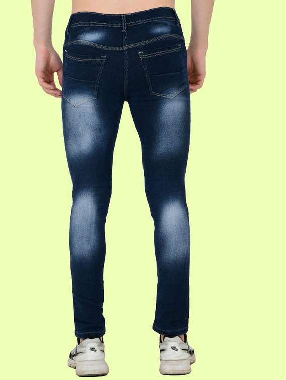 men slash knee mid rise skinny fit jean - 22347960 -  Standard Image - 1