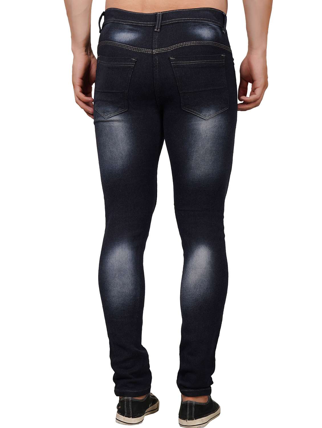 men slash knee mid rise skinny fit jean - 22347965 -  Standard Image - 1