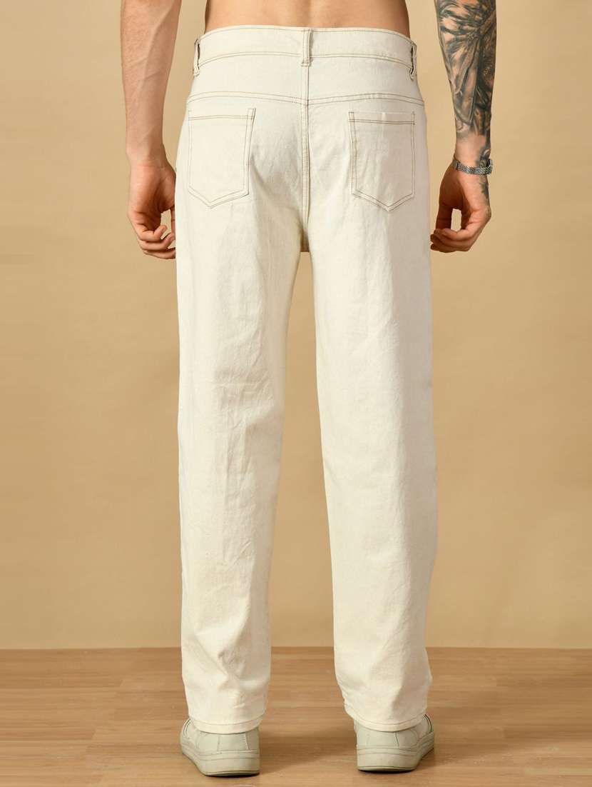 men solid mid rise straight fit jeans  - 22348133 -  Standard Image - 1