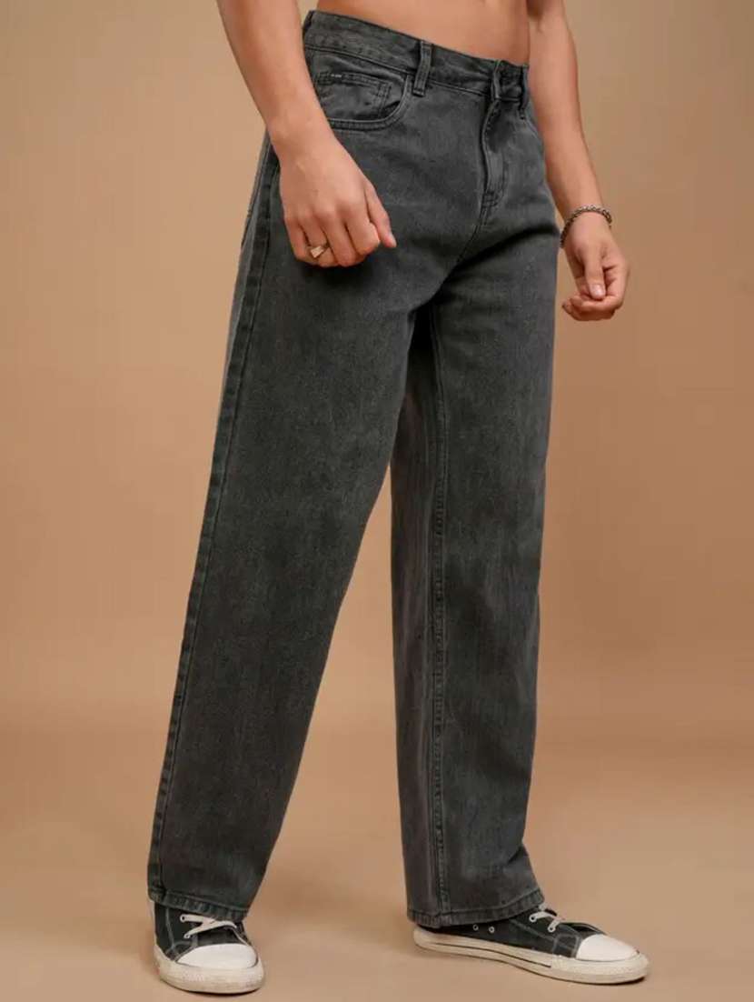 men solid mid rise straight fit jeans  - 22348341 -  Standard Image - 1