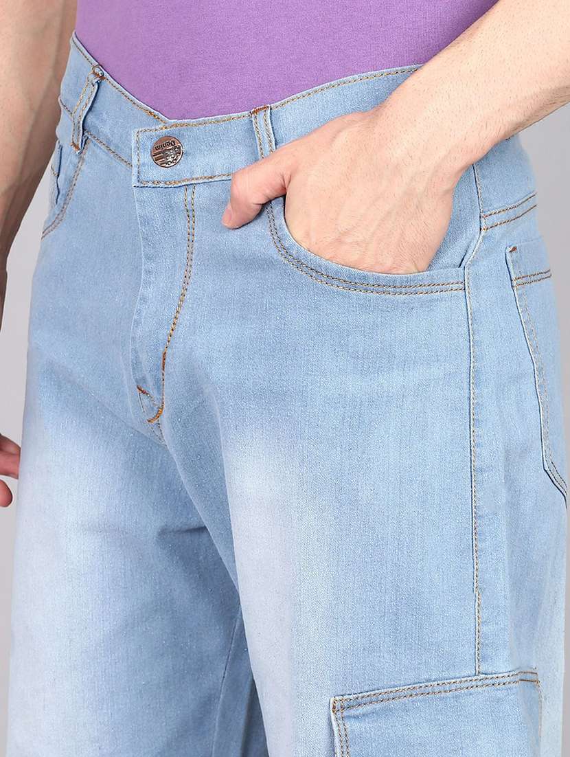 men washed mid rise cargo - 22348793 -  Standard Image - 1