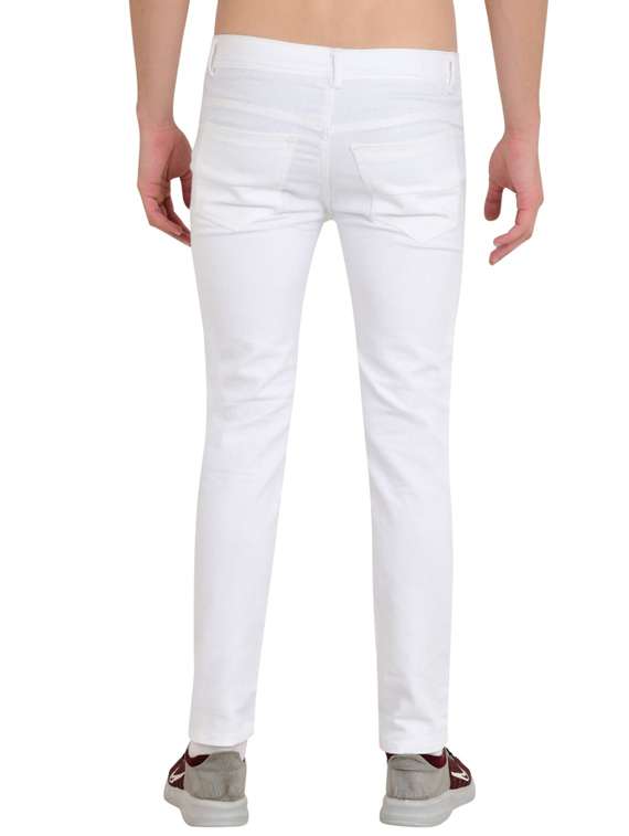 men slash knee mid rise slim fit jeans - 22349151 -  Standard Image - 1