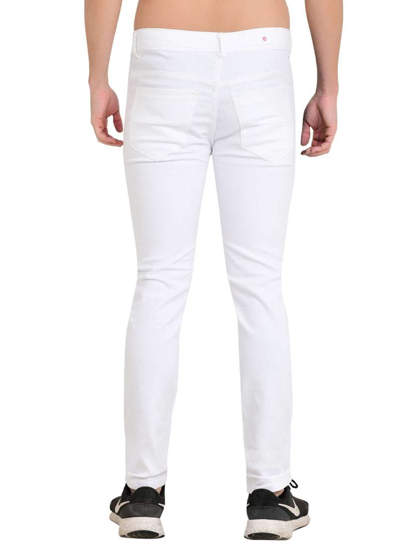 men slash knee mid rise slim fit jeans - 22349170 -  Standard Image - 1