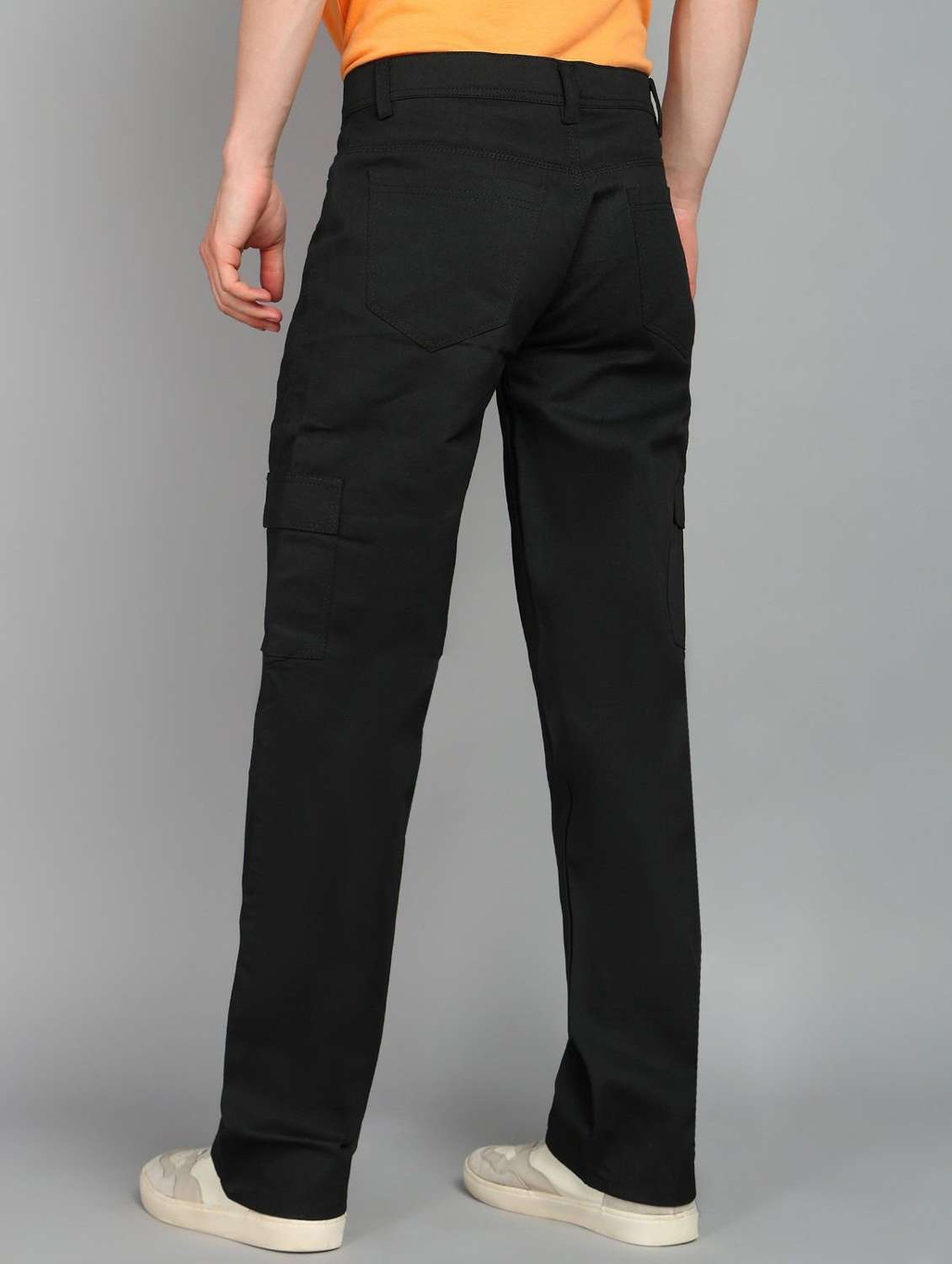 men solid mid rise barrel fit jeans - 22349200 -  Standard Image - 1