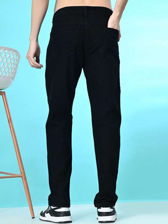 men solid mid rise straight fit jeans - 22349353 -  Standard Image - 1