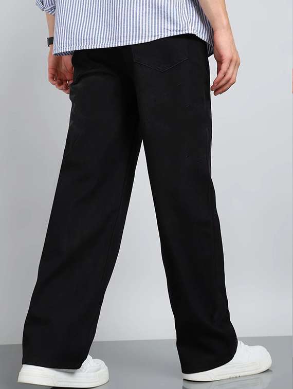 men solid mid rise straight fit jeans  - 22349378 -  Standard Image - 1