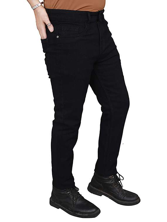men solid mid rise slim fit jeans - 22349432 -  Standard Image - 1