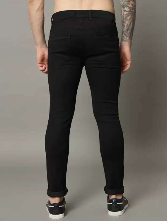 men solid mid rise slim fit jean - 22349554 -  Standard Image - 1