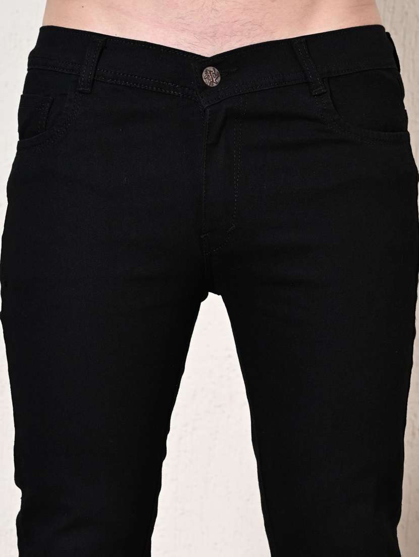 men solid mid rise skinny jeans  - 22349647 -  Standard Image - 4