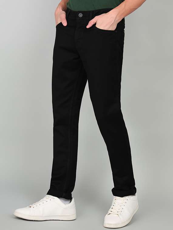 men solid mid rise slim fit jeans - 22349658 -  Standard Image - 1