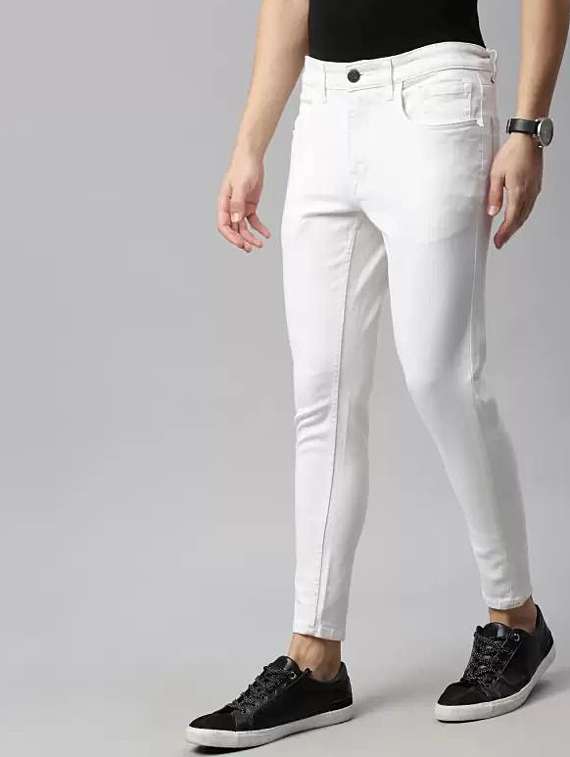 men solid mid rise slim fit jean - 22350073 -  Standard Image - 1