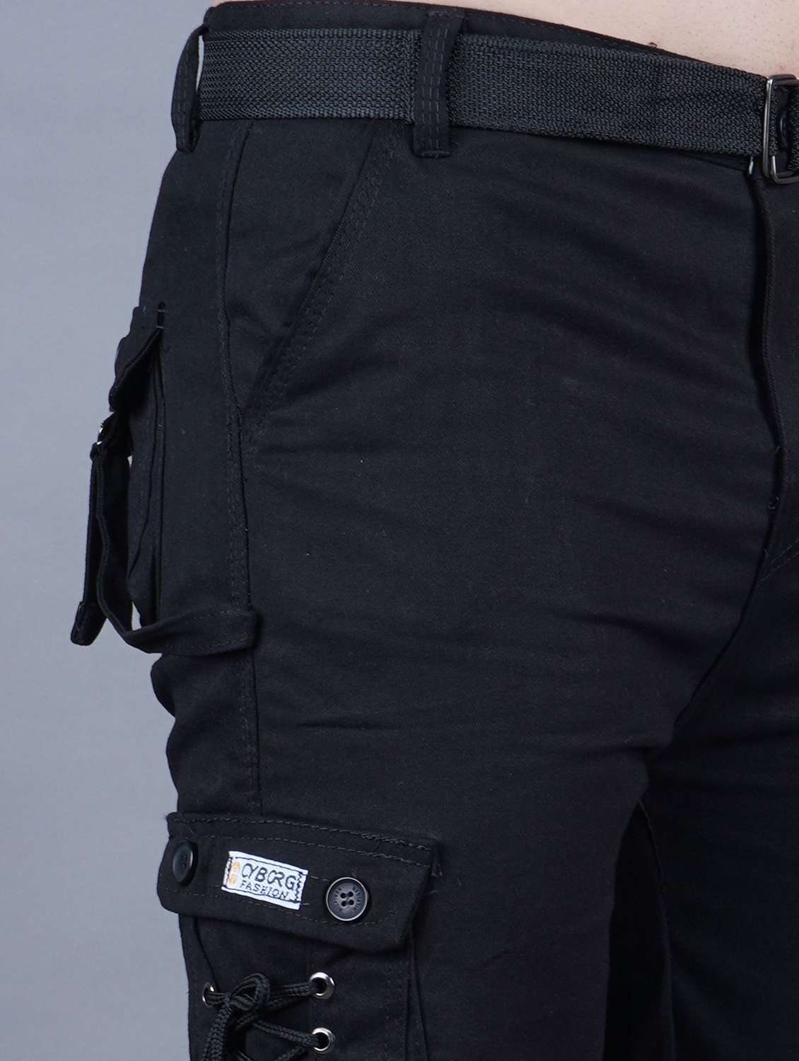 black denim cargos - 22351649 -  Standard Image - 1
