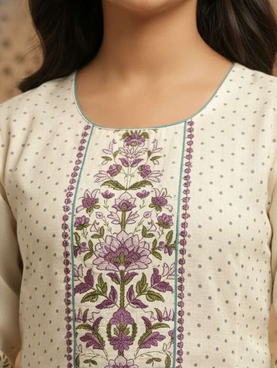 women printed three quarter sleeve straight kurta - 22353394 -  Standard Image - 4