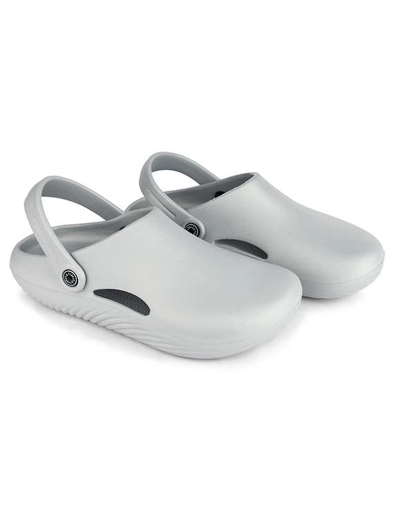 men grey slip on clog - 22353442 -  Standard Image - 1