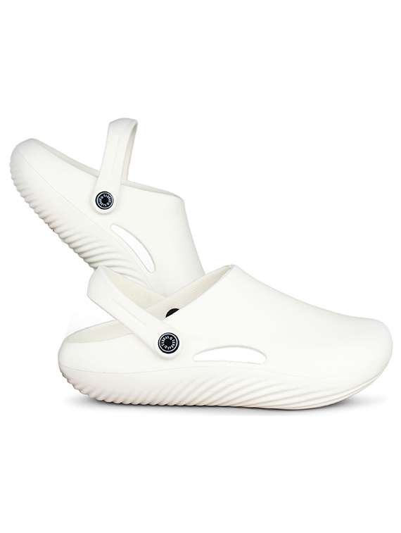 men white slip on clog - 22353443 -  Standard Image - 1