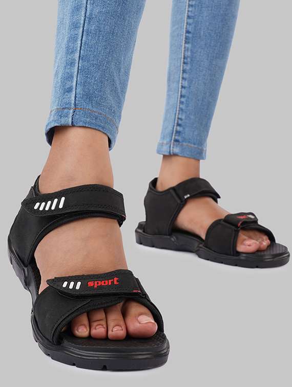 men black back strap floater - 22353444 -  Standard Image - 1