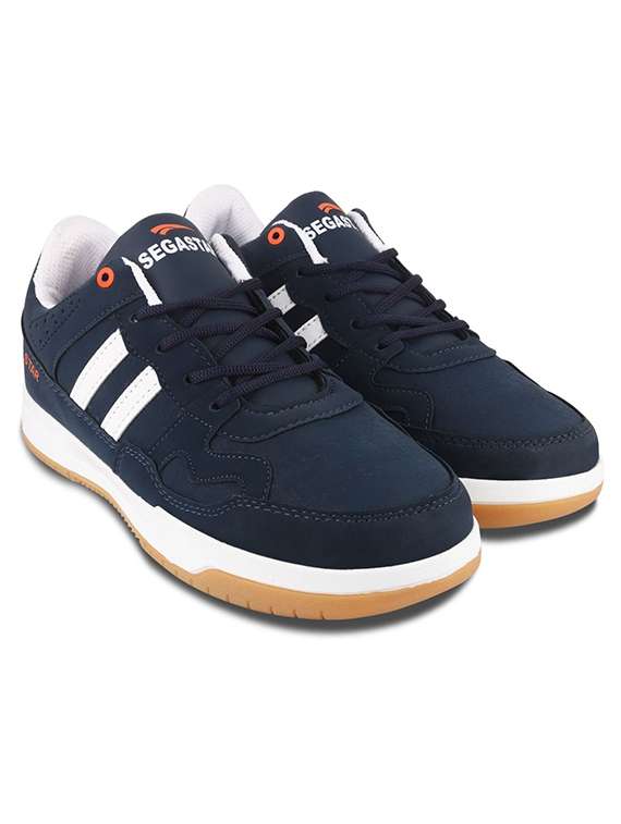 men striped slip on sneaker