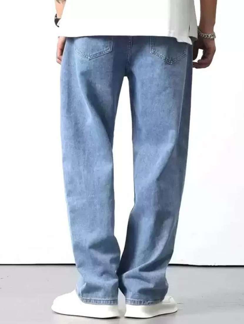 men plain mid rise full length jeans - 22353572 -  Standard Image - 1