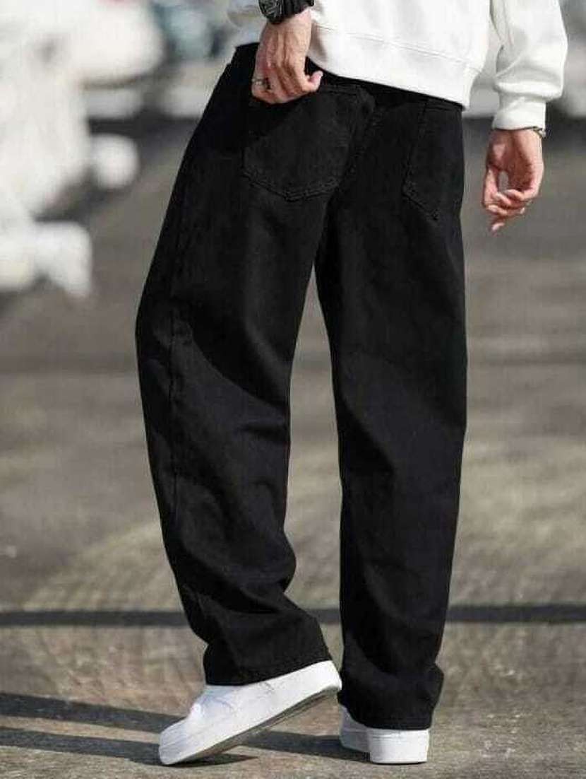 men plain mid rise full length jeans - 22353643 -  Standard Image - 1