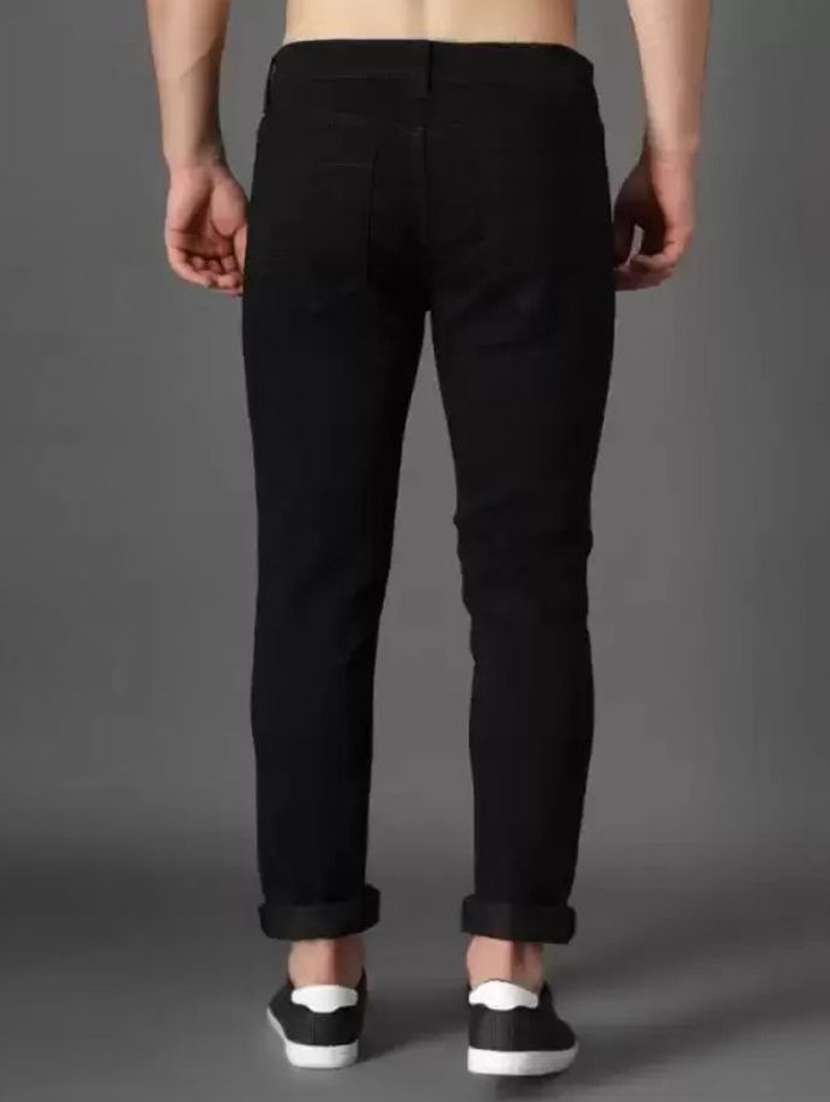 men plain mid rise full length jeans - 22353683 -  Standard Image - 1