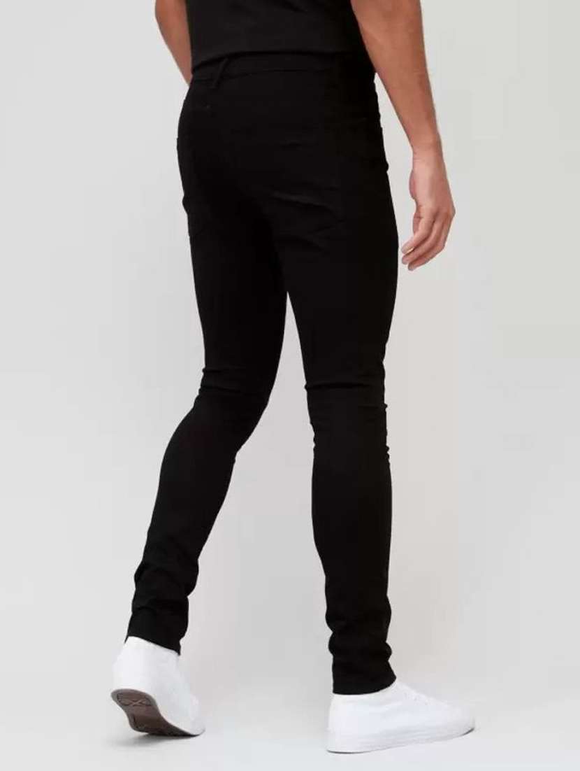 Men Plain Mid Rise Full Length Jeans - 22353694 -  Standard Image - 1