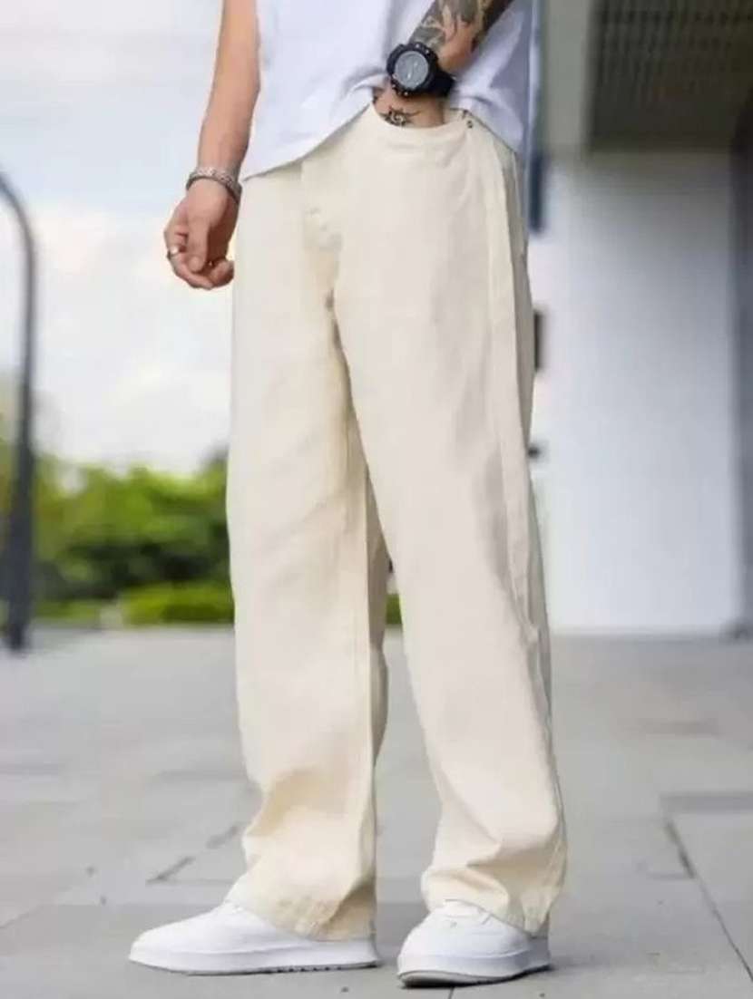 men plain mid rise full length jeans - 22353697 -  Standard Image - 1