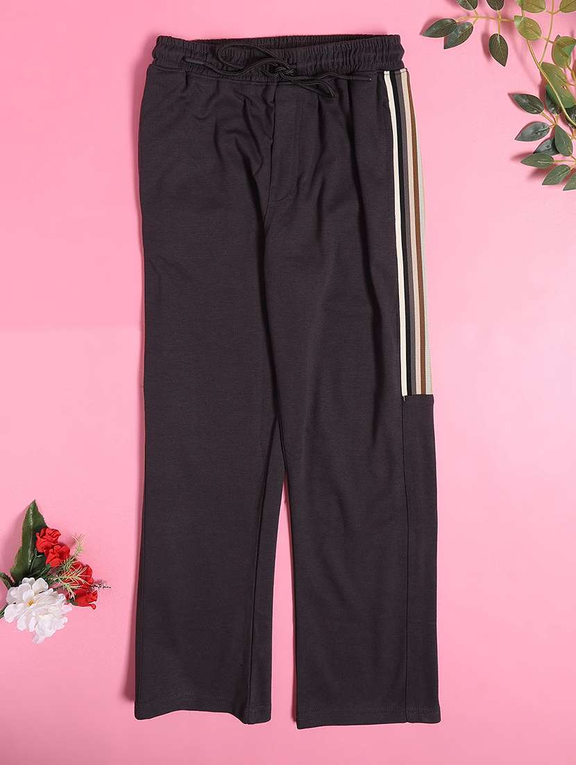 girls  black cotton blend palazzo trouser - 22353781 -  Standard Image - 1