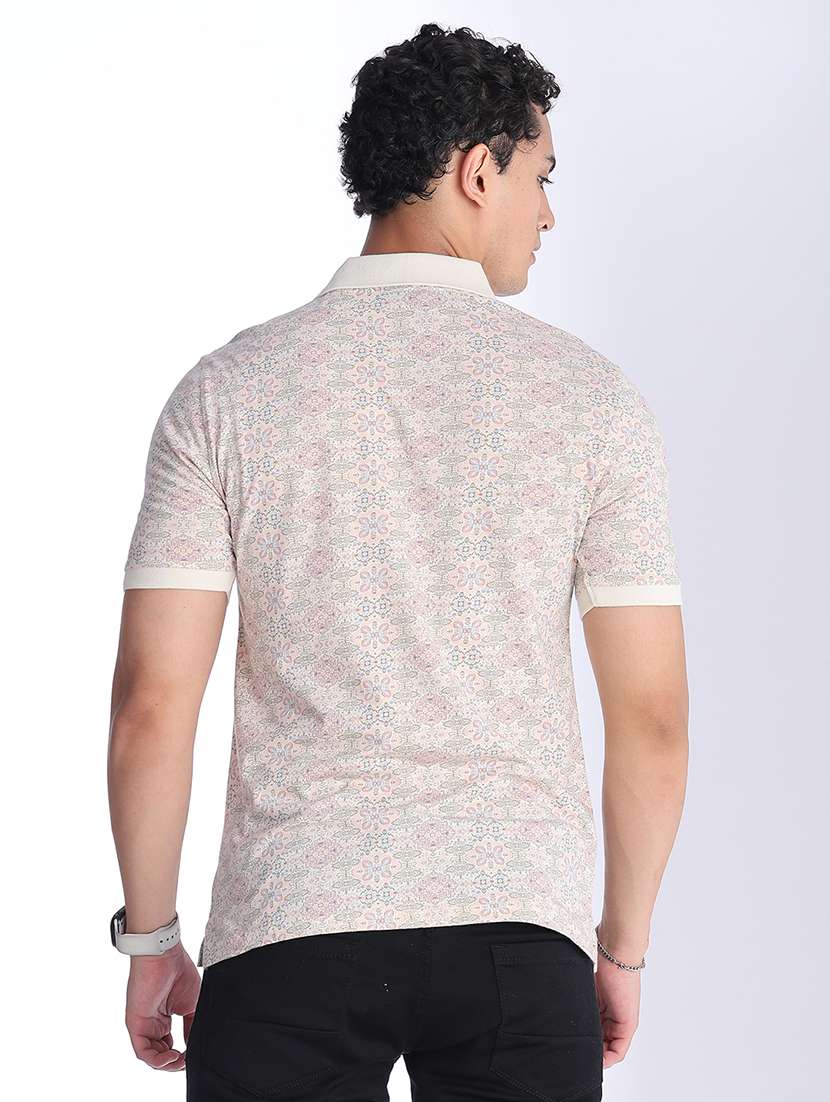 Men Printed Short Sleeves Polo T-shirt - 22353813 -  Standard Image - 4