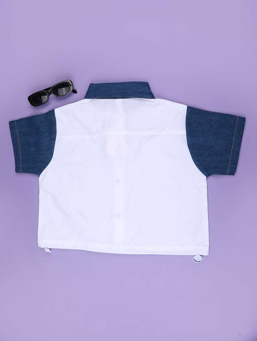 white cotton shirts top - 22353837 -  Standard Image - 1