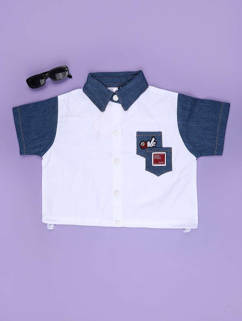 white cotton shirts top - 22353837 -  Standard Image - 1