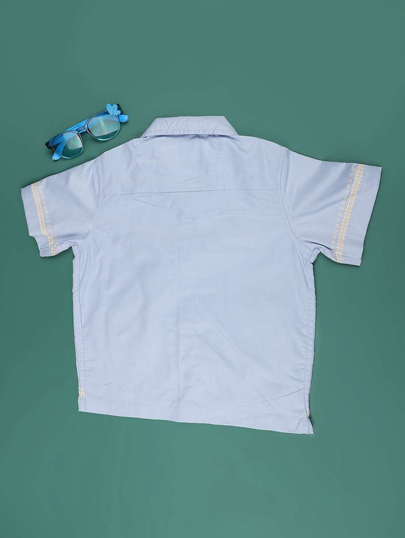 boys printed short sleeve collared shirt - 22353984 -  Standard Image - 1