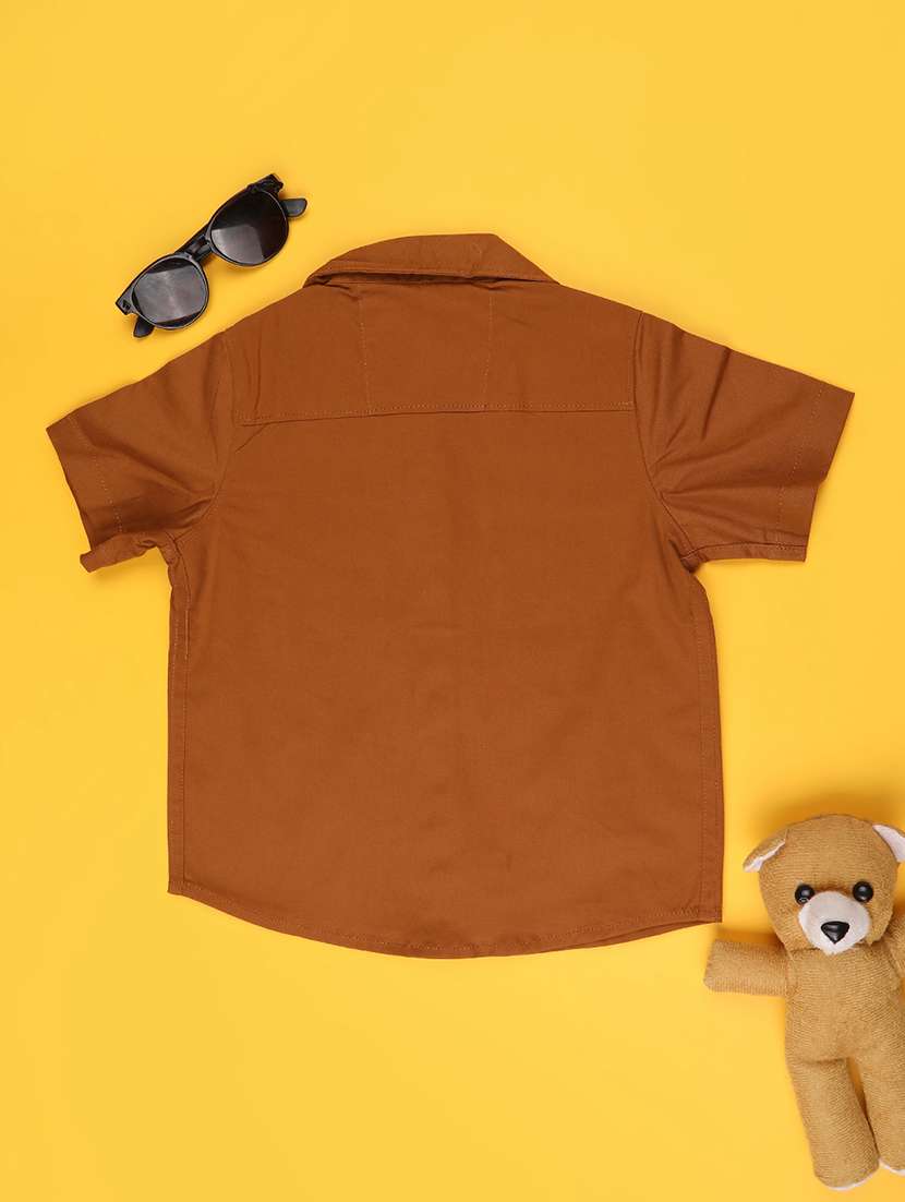 boys printed short sleeve collared shirt - 22353989 -  Standard Image - 1