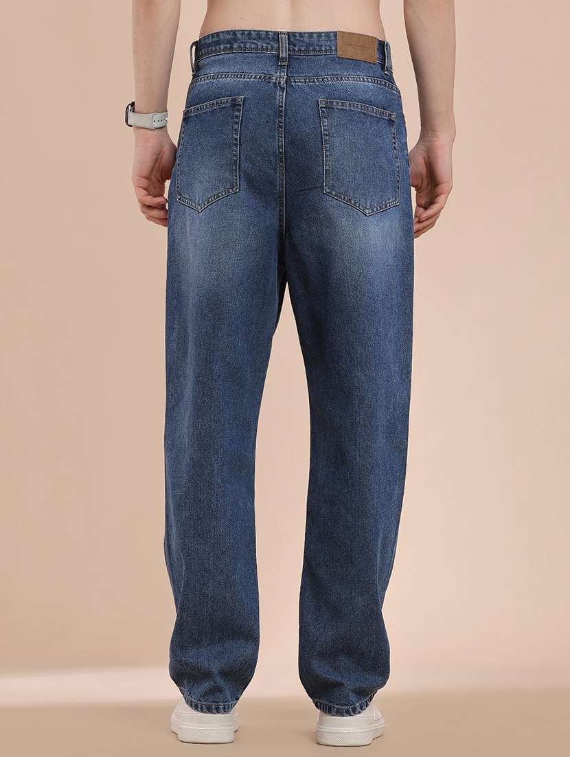 men washed mid rise relaxed fit jeans - 22354144 -  Standard Image - 4