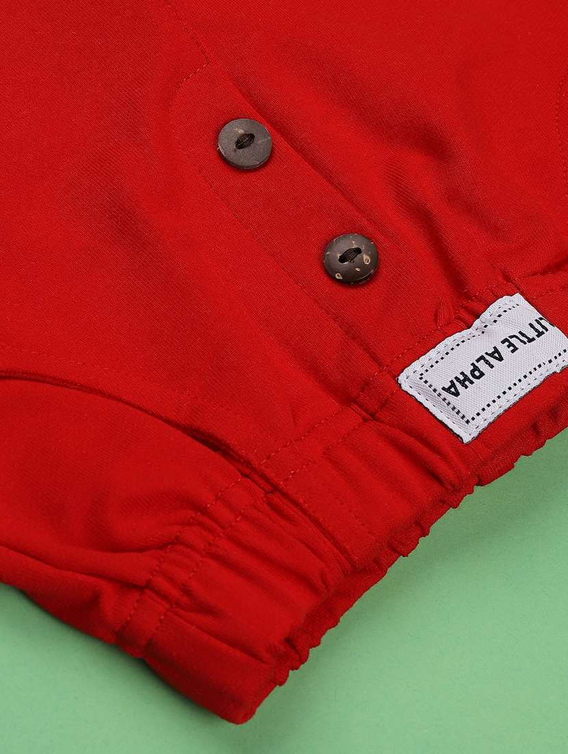 boys solid round neck full length set - 22354170 -  Standard Image - 4