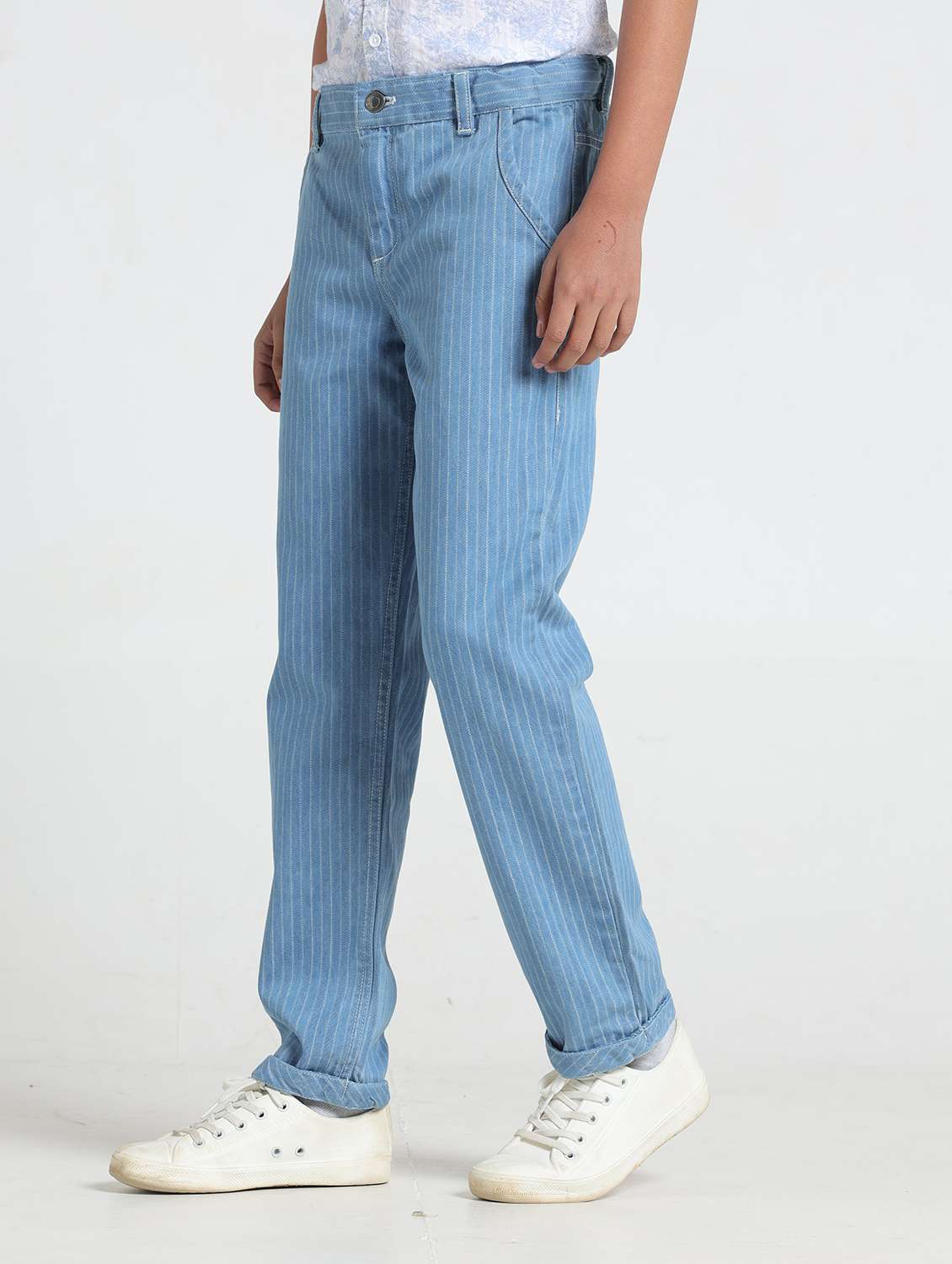 boys striped mid irse staright jeans - 22354288 -  Standard Image - 1