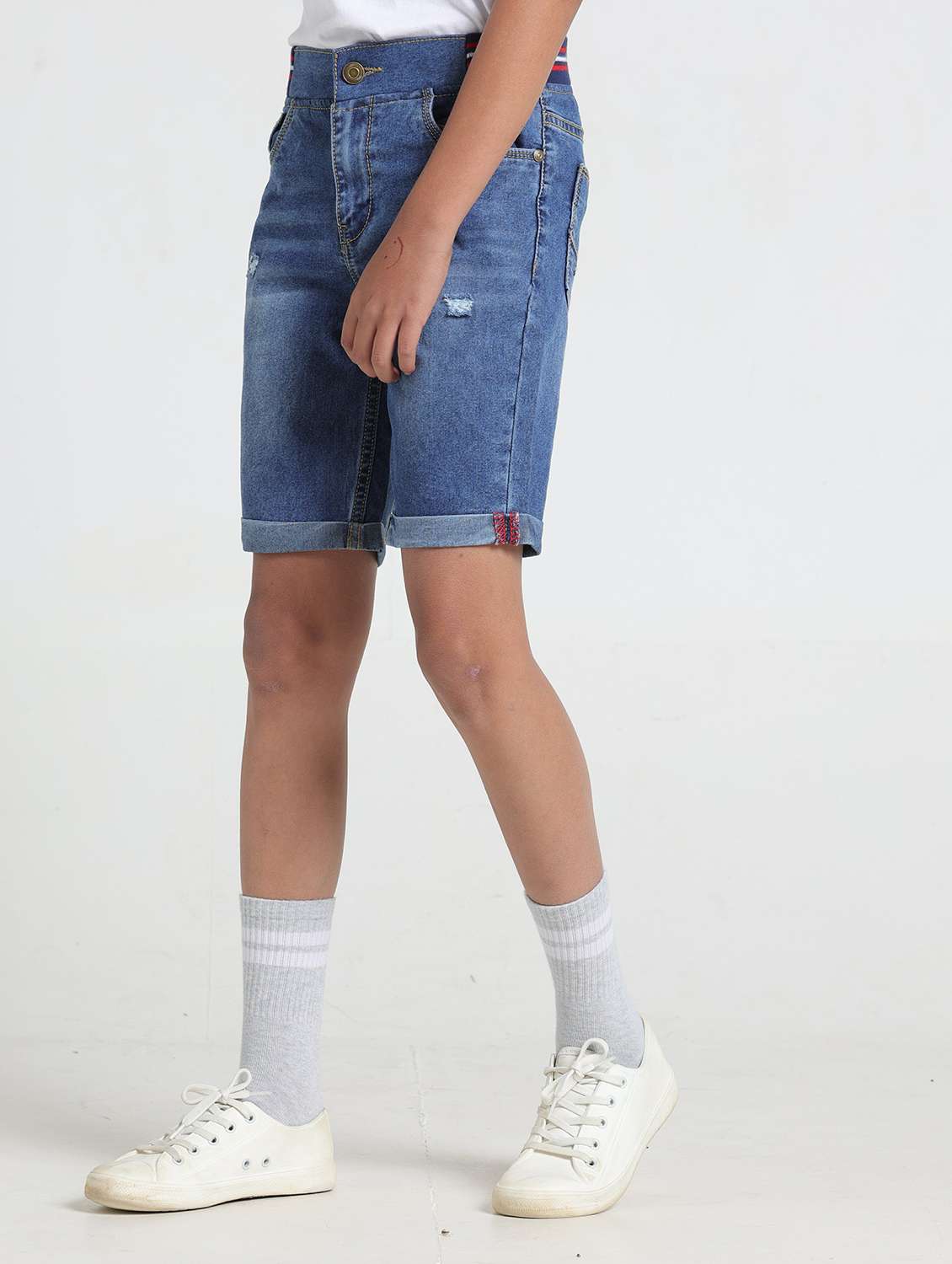 boys solid mid rise shorts  - 22354293 -  Standard Image - 1