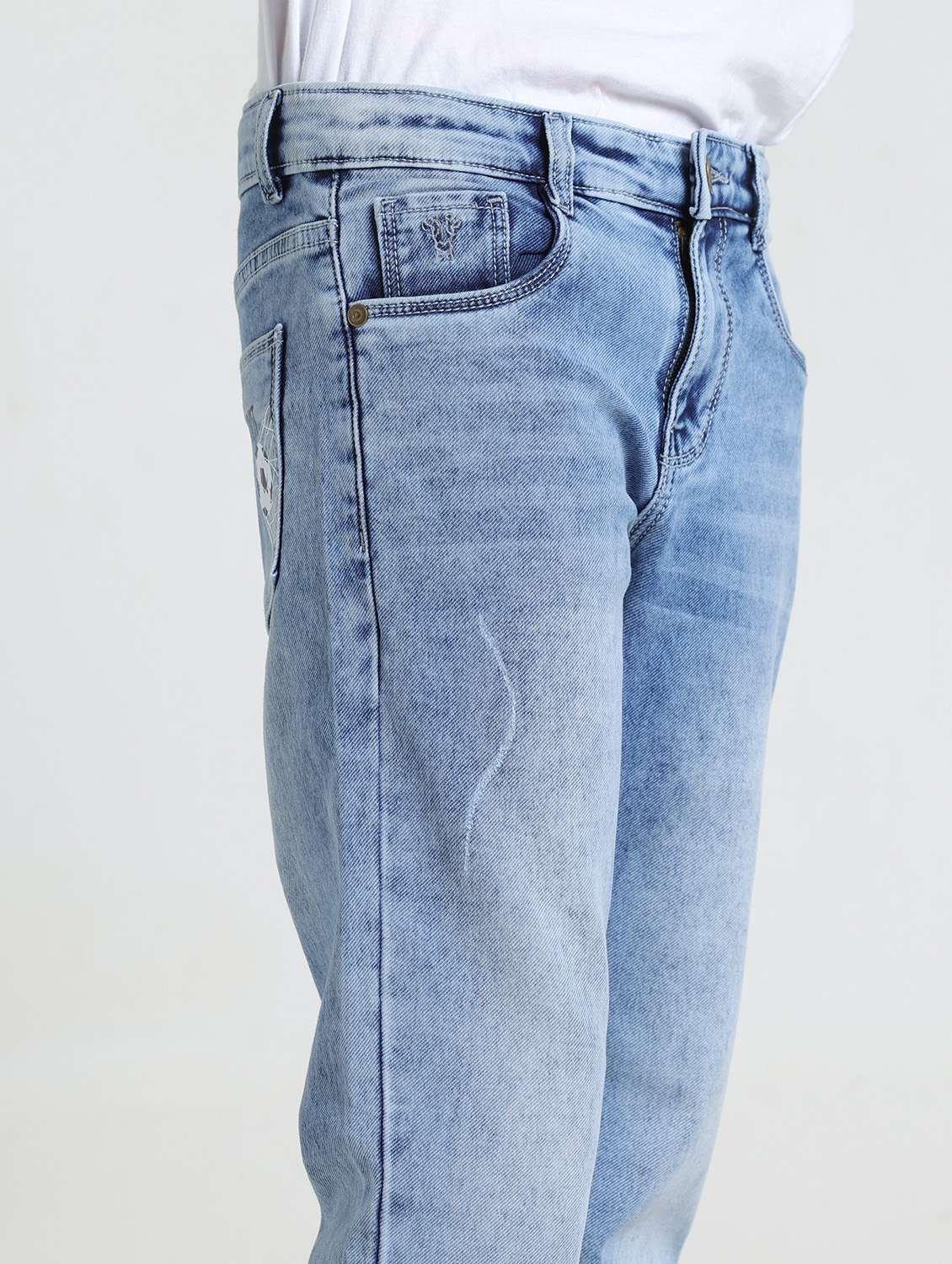 boys solid mid rise relaxed fit jeans - 22354300 -  Standard Image - 4