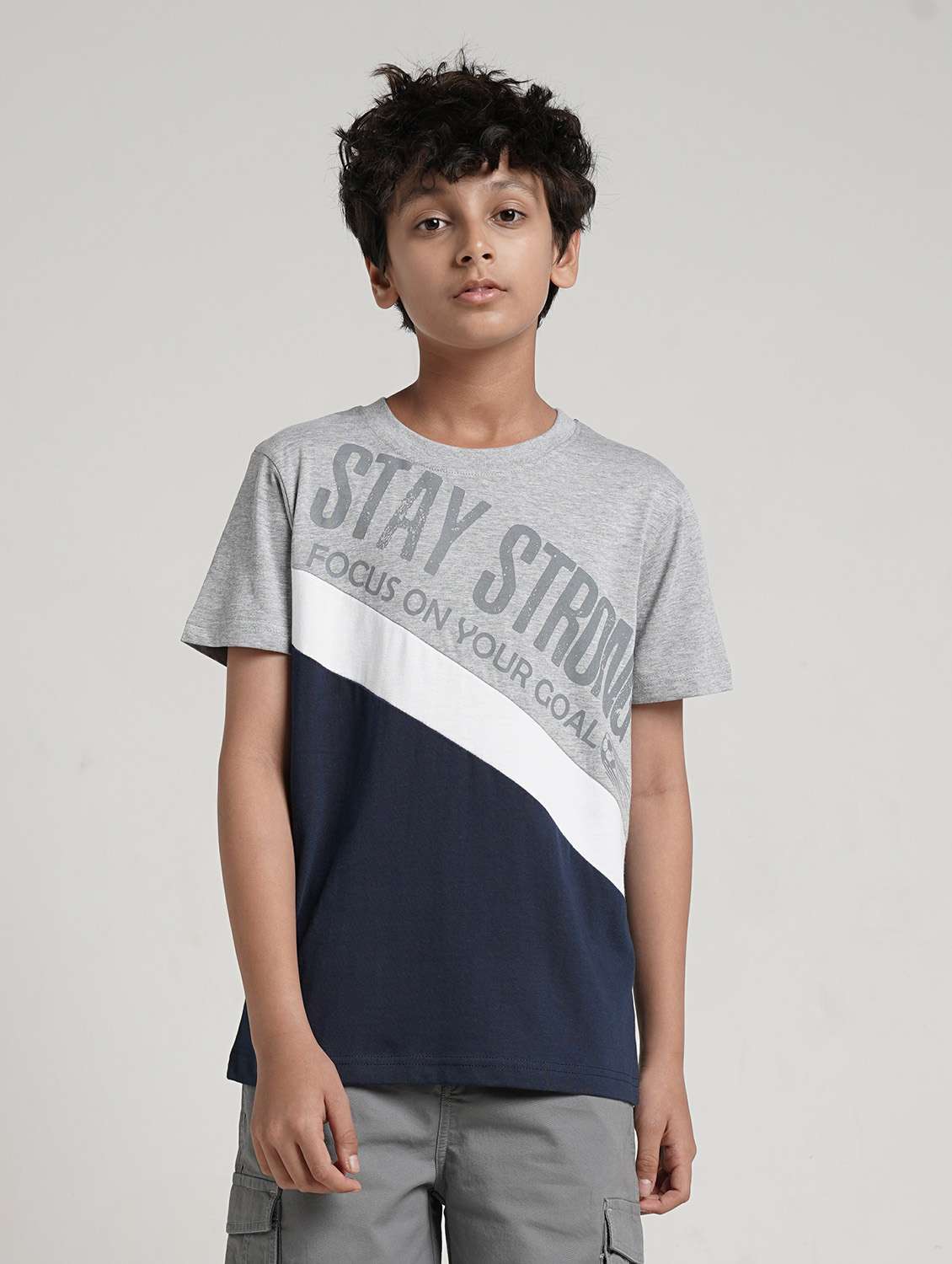 boys color blocked short sleeve t-shirt - 22354309 -  Standard Image - 1