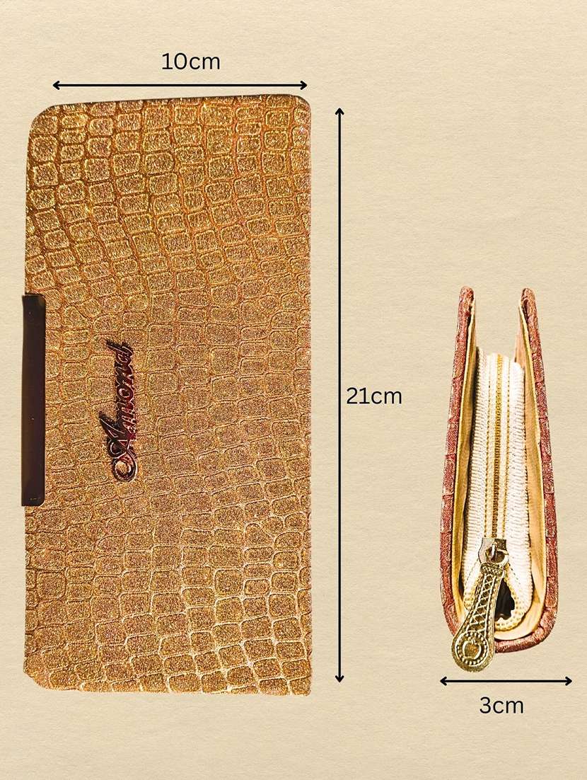 women textured structured clutch - 22354310 -  Standard Image - 6