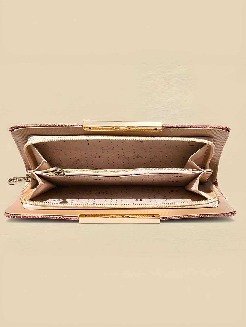 women textured structured clutch - 22354312 -  Standard Image - 4