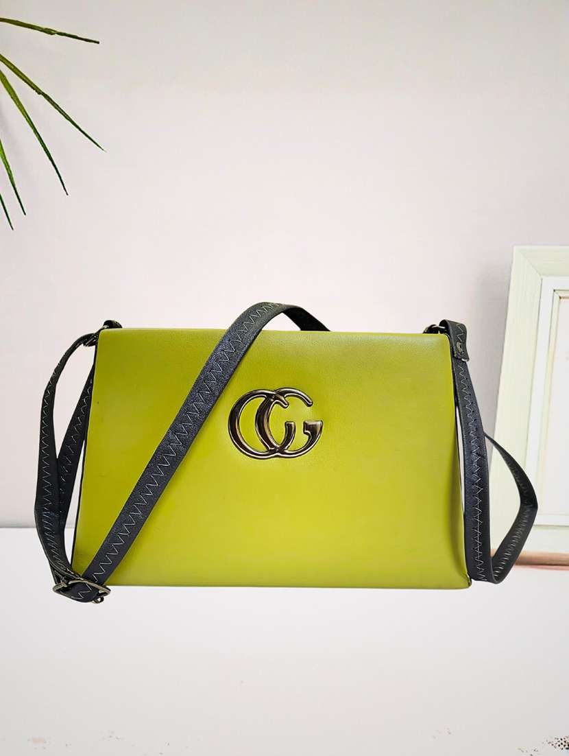 women solid sling bag with adjustable strap