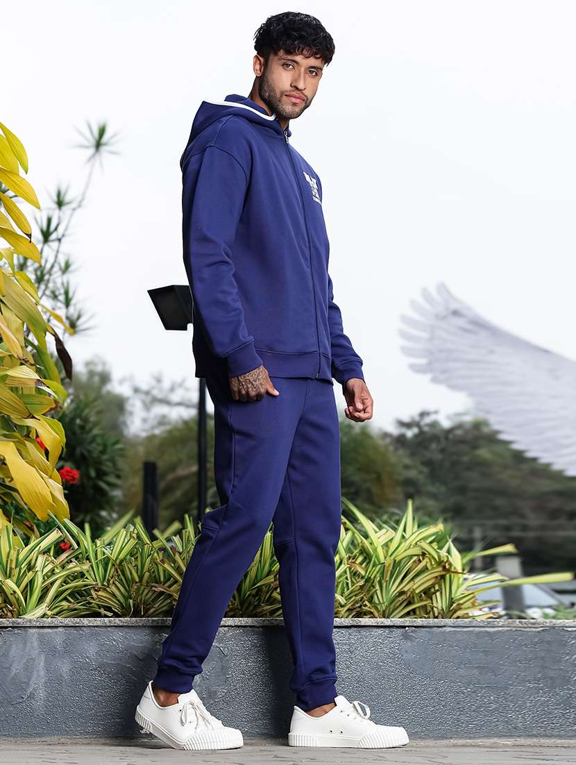 men typographic long sleeve full length track suit - 22354337 -  Standard Image - 4