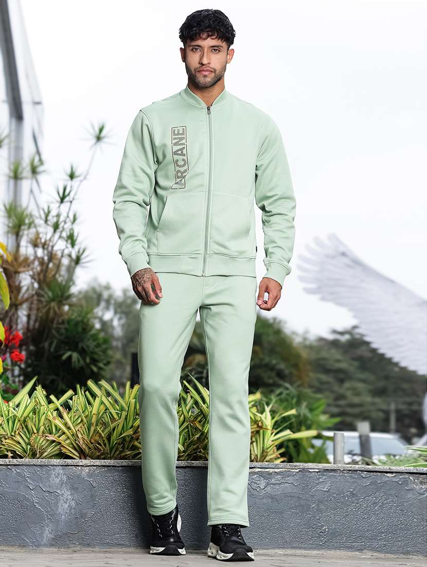 men typographic long sleeve full length track suit - 22354338 -  Standard Image - 1