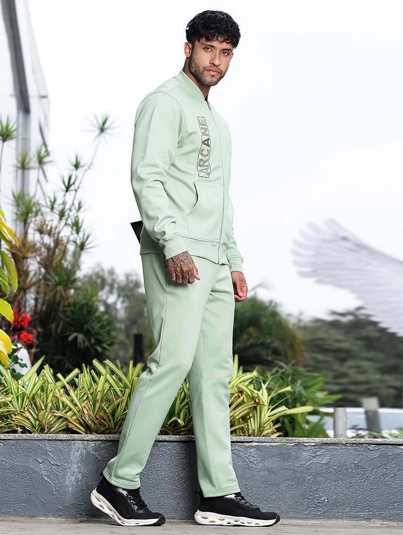 men typographic long sleeve full length track suit - 22354338 -  Standard Image - 4