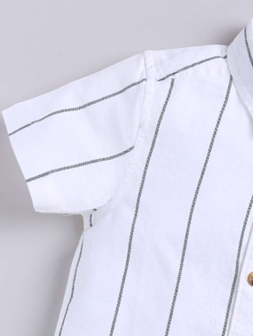 Boys Printed Collared Short Sleeve Shirt - 22354395 -  Standard Image - 4