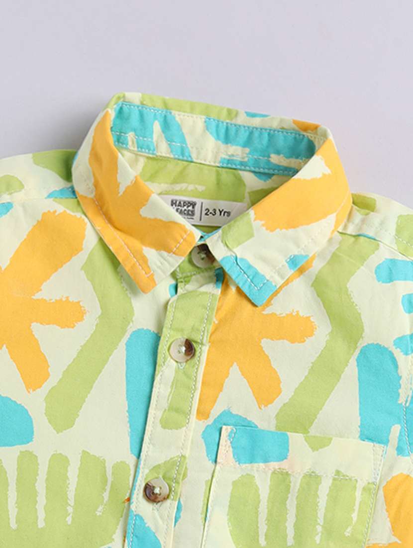 boys printed collared short sleeve shirt - 22354399 -  Standard Image - 4