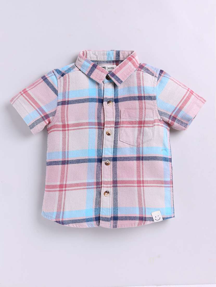 Boys Printed Collared Short Sleeve Shirt - 22354403 -  Standard Image - 1