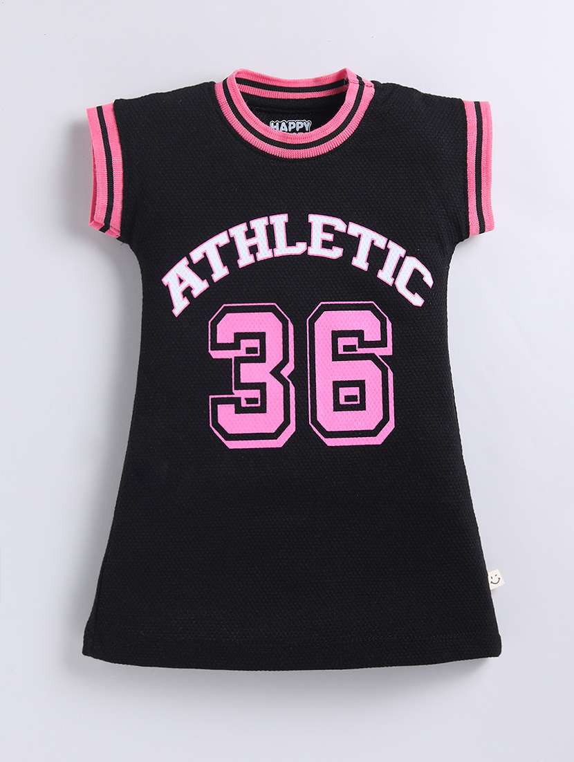 girls printed short sleeve t-shirt dress - 22354487 -  Standard Image - 1